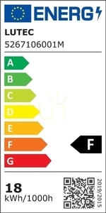 Vonkajšie nástenné svietidlo Lutec Elara LED 17,5 W strieborné 5267106001 small 2