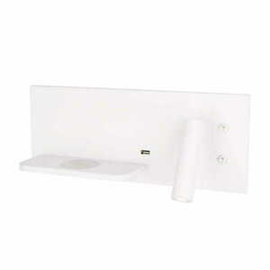 Nástenné svietidlo Max Light Superior W0291L biele 9W USB indukčná nabíjačka small 1