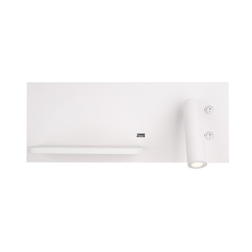 Skontrolujte Nástenné svietidlo Max Light Superior W0291L biele 9W USB indukčná nabíjačka