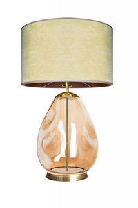 Priehľadná ručne vyrobená stolová lampa STORM L - Famlight small 2