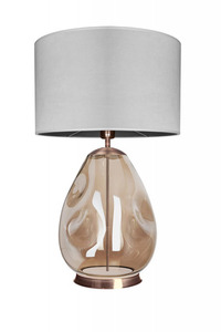Priehľadná ručne vyrobená stolová lampa STORM L - Famlight small 3