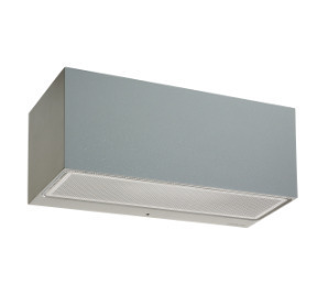Vonkajšie nástenné svietidlo hore-dole Asker Big 1300AL svetlosivé RAL 9006 LED 8,3 W 3000 K Norlys small 0