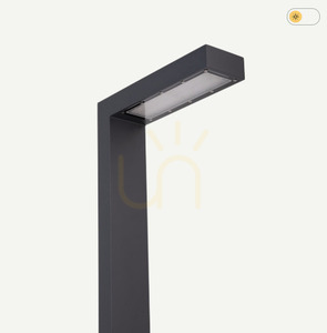 Vonkajšie pólové svetlo NORLYS Asker 1363GR čierne 12W LED 3000K IP65 236 cm small 2