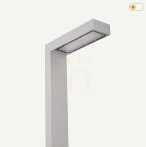 Záhradné / parkové svietidlo ASKER - Premium - Tyč PRO 1366AL 8W 3000K 216cm sivá - NORLYS small 0