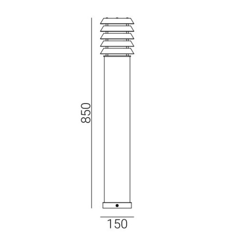 Skontrolujte Svetelný stĺp ALTA 85cm 1440GA E27 pozinkovaný Norlys.