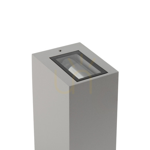 Skontrolujte Vonkajšie nástenné svietidlo NORLYS Lillehammer 1584AL svetlosivé RAL 9006, LED 4 W 3000 K, úzky zväzok 4° nadol, IP65