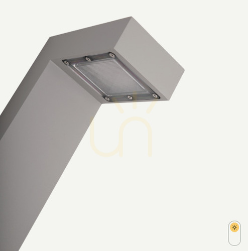 Skontrolujte Vonkajšie post svetlo NORLYS Asker 5124AL hliník RAL-9006 LED IP65 7,2 W 4000 K