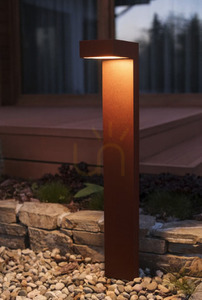 Vonkajšie post svetlo NORLYS Asker 5124AL hliník RAL-9006 LED IP65 7,2 W 4000 K small 18