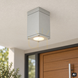 Vonkajšie stropné svietidlo Norlys SANDVIK 795AL hliník RAL 9006 GU10 4W IP54 IK08 small 2