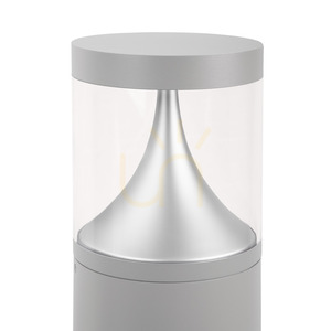 Záhradný stĺpik LED Egersund 1285AL 63 cm, svetlosivý RAL 9006, 20,3 W 3000 K NORLYS small 1