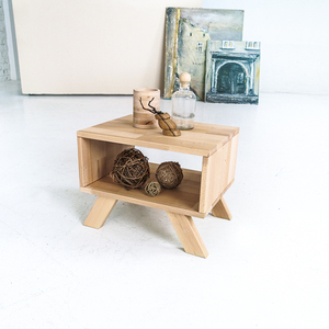 Nočný stolík WoodMan Allegro masívne bukové drevo prírodný WUA-00803 small 1