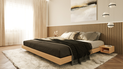 Skontrolujte Manželská posteľ WoodMan CARRE 200x200 z masívneho bukového dreva WUA-01480