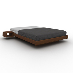 Posteľ WoodMan CARRE 200x200 masívne bukové drevo orech WUA-01483 small 1