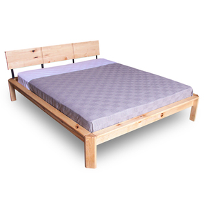 Manželská posteľ WoodMan LOFT 140 × 200 z bukového dreva, prírodný ľanový olej, WUA-01249 small 0