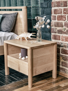 Nočný stolík WoodMan z masívneho bukového dreva, škandinávsky štýl, WUA-01264 small 1
