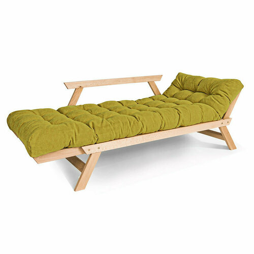 Skontrolujte Rozkladacia pohovka WoodMan Allegro, zelená, surové bukové drevo, SKU 100379