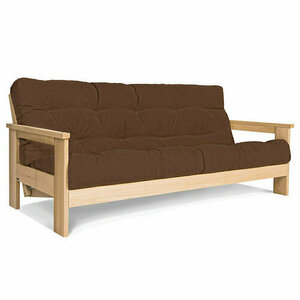 Rozkladacia pohovka WoodMan Mexico surové drevo hnedá 210x145 cm SKU 100620 small 0