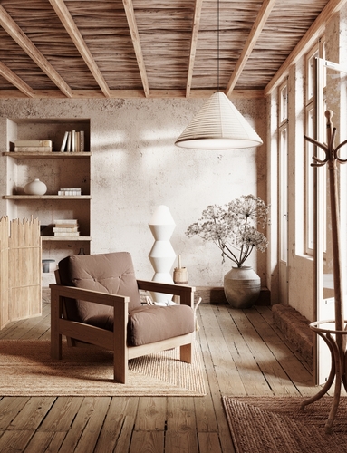 Skontrolujte Drevené kreslo WoodMan Mexico bukové drevo hnedé 001361