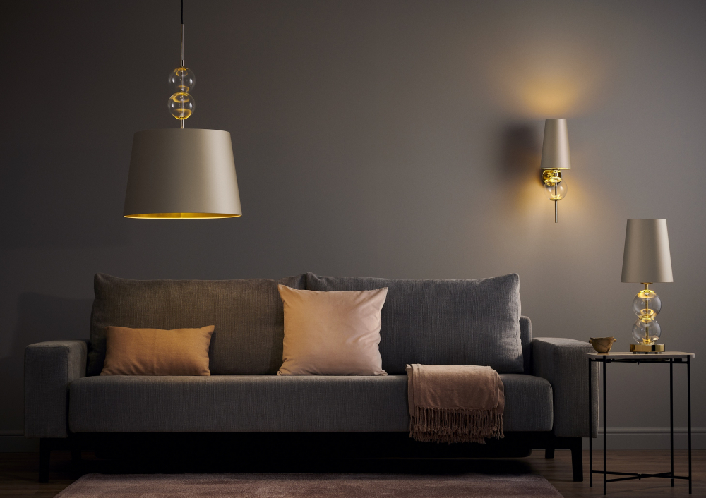 Displej KASPA COCO starozlatá nástenná lampa KASPA COCO starozlatá nástenná lampa