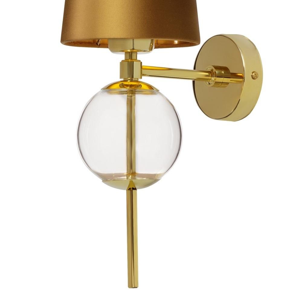 Náhľad KASPA COCO starozlatá nástenná lampa KASPA COCO starozlatá nástenná lampa