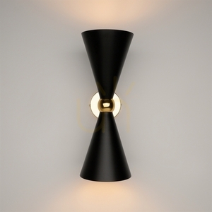Nástenné svietidlo VESPER MOD108WL-02GB čierno-zlaté 2xE14 32 cm Maytoni small 1
