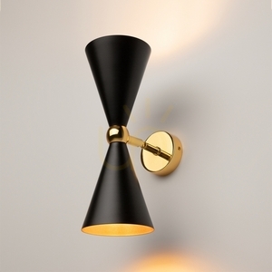Nástenné svietidlo VESPER MOD108WL-02GB čierno-zlaté 2xE14 32 cm Maytoni small 2