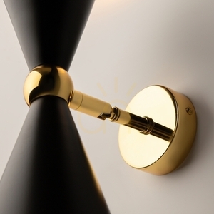 Nástenné svietidlo VESPER MOD108WL-02GB čierno-zlaté 2xE14 32 cm Maytoni small 3