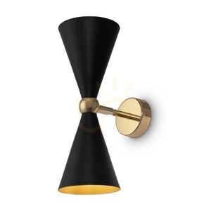 Nástenné svietidlo VESPER MOD108WL-02GB čierno-zlaté 2xE14 32 cm Maytoni small 4