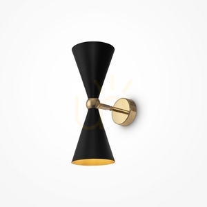 Nástenné svietidlo VESPER MOD108WL-02GB čierno-zlaté 2xE14 32 cm Maytoni small 0