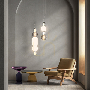 Závesné svietidlo COLLAR Maytoni P069PL-L17CH3K LED 17W 950 lm 3000K chróm sklo 169 cm small 1