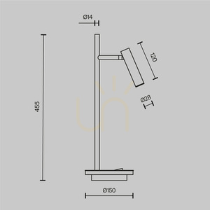 ESTUDO Z010TL-L8W3K stolová lampa Maytoni small 9