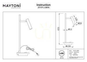 ESTUDO Z010TL-L8B3K stolová lampa Maytoni small 7