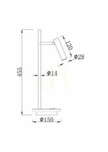 ESTUDO Z010TL-L8B3K stolová lampa Maytoni small 8