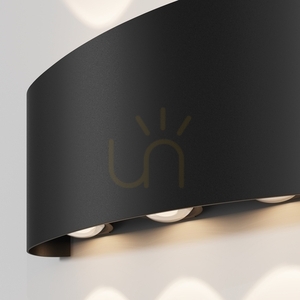 Vonkajšie nástenné svietidlo Maytoni Strato O417WL-L6B3K čierne LED 6 W 3000 K IP54 small 3