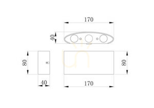 Vonkajšie nástenné svietidlo Maytoni Strato O417WL-L6B3K čierne LED 6 W 3000 K IP54 small 8