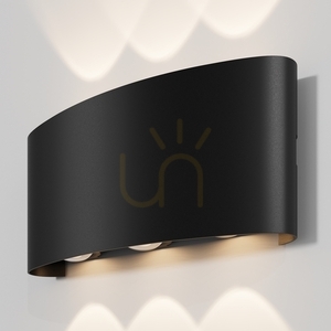 Vonkajšie nástenné svietidlo Maytoni Strato O417WL-L6B3K čierne LED 6 W 3000 K IP54 small 0