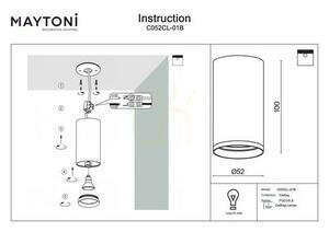 Plafón FOCUS S C052CL-01B Maytoni small 5