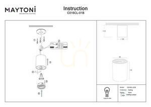Plafón ATOM C016CL-01B Maytoni small 5