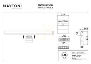 POINTS ROT busbar reflektor TR015-2-10W3K-B Maytoni small 4