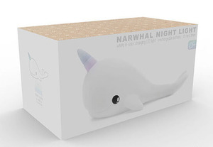 Detské nočné svetlo Narwhal biele DHINK362-21 small 5