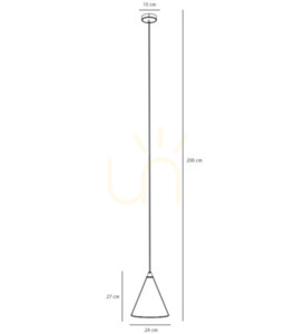 Závesné svietidlo Aldex červené vínové kovové E27 24 cm 1108G15 small 2