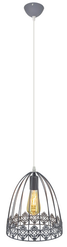 Skontrolujte KLATKA lampa 6802/1 1lb E27 závesné svietidlo GREY MAT
