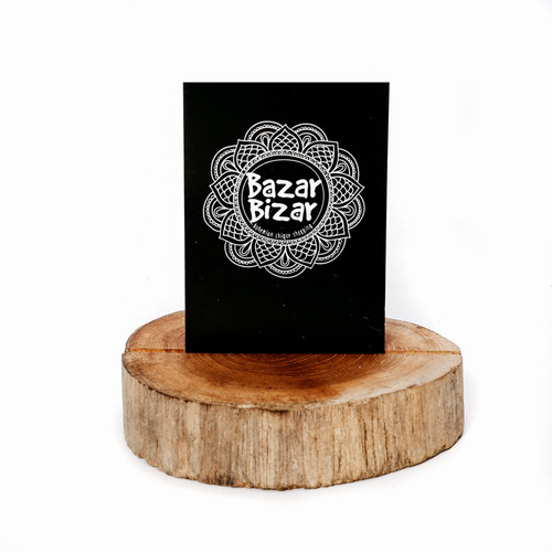 Skontrolujte Stojan na vizitky Bazar Bizar Teak Root z teakového dreva