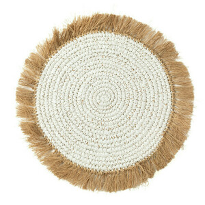 Prestieranie Bazar Bizar Water Hyacinth Raffia bielo-prírodné 45 cm small 0