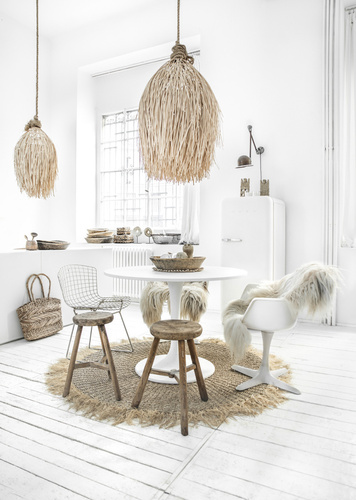Skontrolujte Závesná lampa Boho - The Shaggy M, E27, ratan