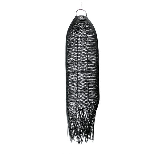 Skontrolujte Čierna lampa so strapcami - The Squid L, E27, ratan, pletená - predaj