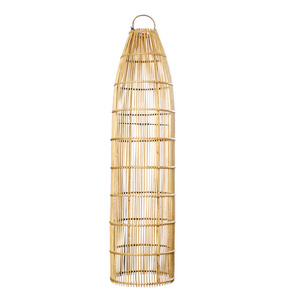 Veľká závesná lampa - The Fish Trap L, E27, ratan, bytové dekorácie - predaj small 1
