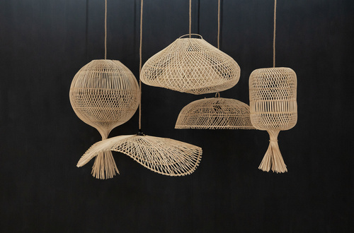 Skontrolujte Stropná lampa z ratanu - The Dumpling Floor Lamp M, E27, dekorácia