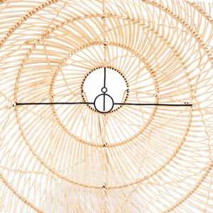 Závesná lampa Boho - The Twister M, E27, ratan, kockovaná small 8