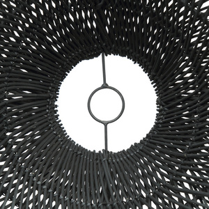 Závesná lampa Boho - The Cloud M, E27, ratan, čierna small 2